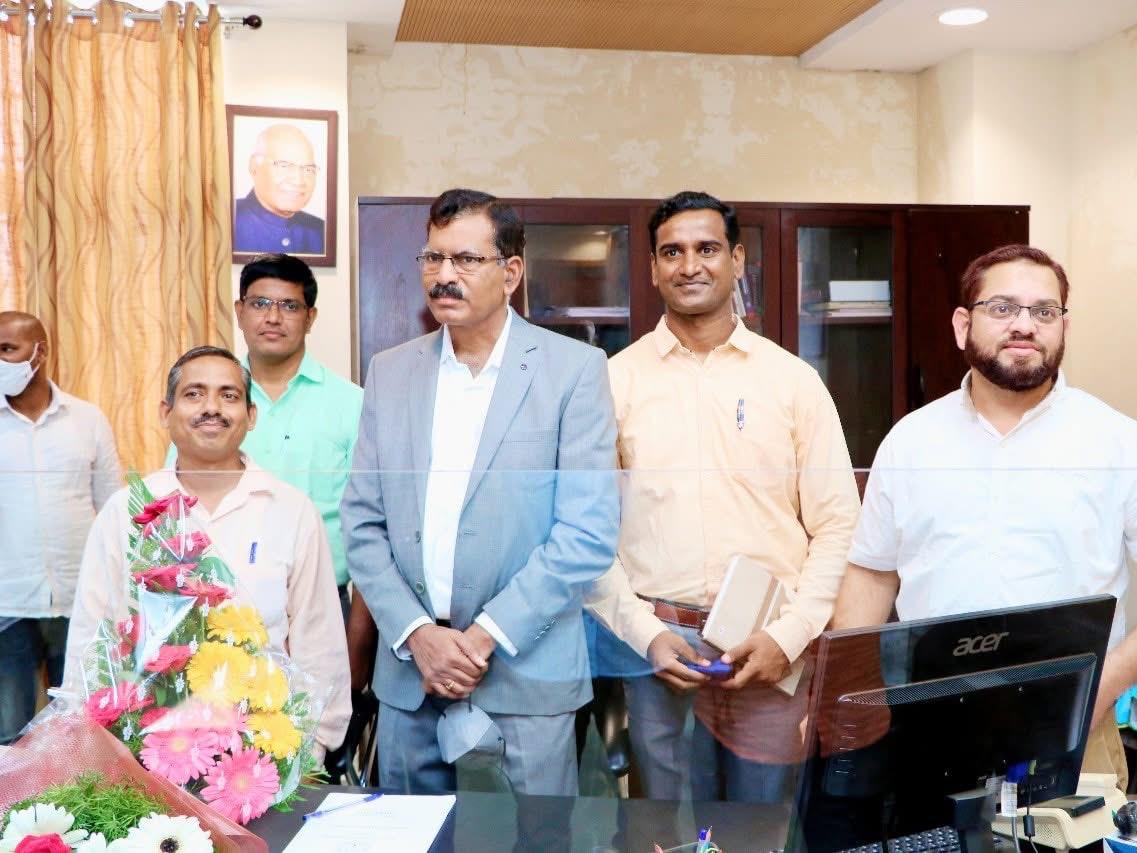 With Prof. Battu Satyanarayana Hon'ble VC CUK